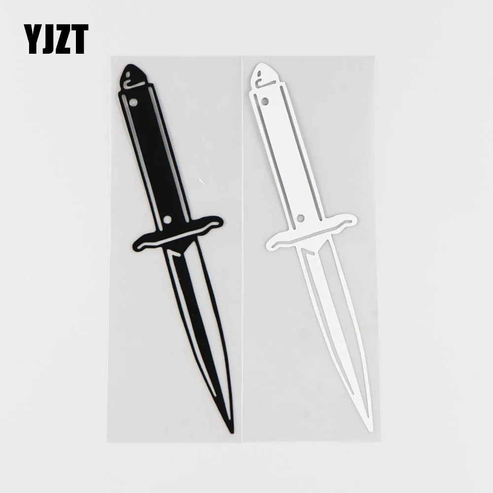 YJZT 4 3 см * 16 1 Автомобильная наклейка с рисунком ножа оружия виниловые наклейки