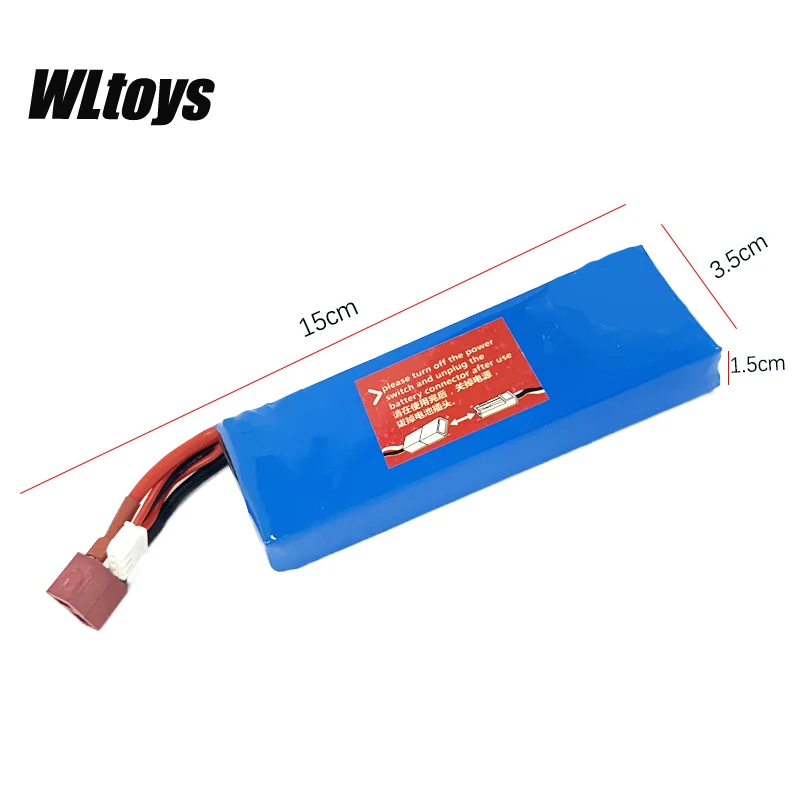 Wltoys-bater&iacute;a Lipo para coche teledirigido, Original, para 124019, 124018, 124016, 124017, 7,4, 2s, 2200 V, mAh-3