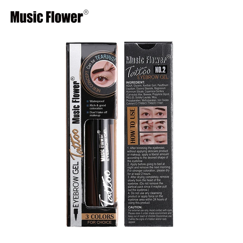 Бренд Music Flower макияж для глаз гель бровей водонепроницаемый оттенок крем