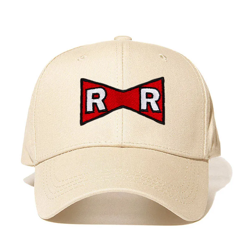 Бежевый Мужская шляпа, бейсбольная кепка Dragon Ball Dr. Gero Dad Hat хлопок красная лента армейская деликатная кепки с надписью Нет структуры шляпа - Цвет: Бежевый