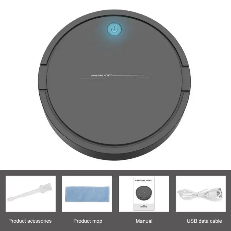

Robot Vacuum Cleaner Mop 3-In-1 Automatic Rechargeable Smart Sweeping Robot Dry Wet Sweeping Vacuum Cleaner Smart Floor Cleaner