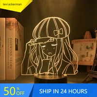 room 3d lamp anime kaguya sama love is war chika fujiwara figure led light for bedroom decor nightlight manga birthday gift