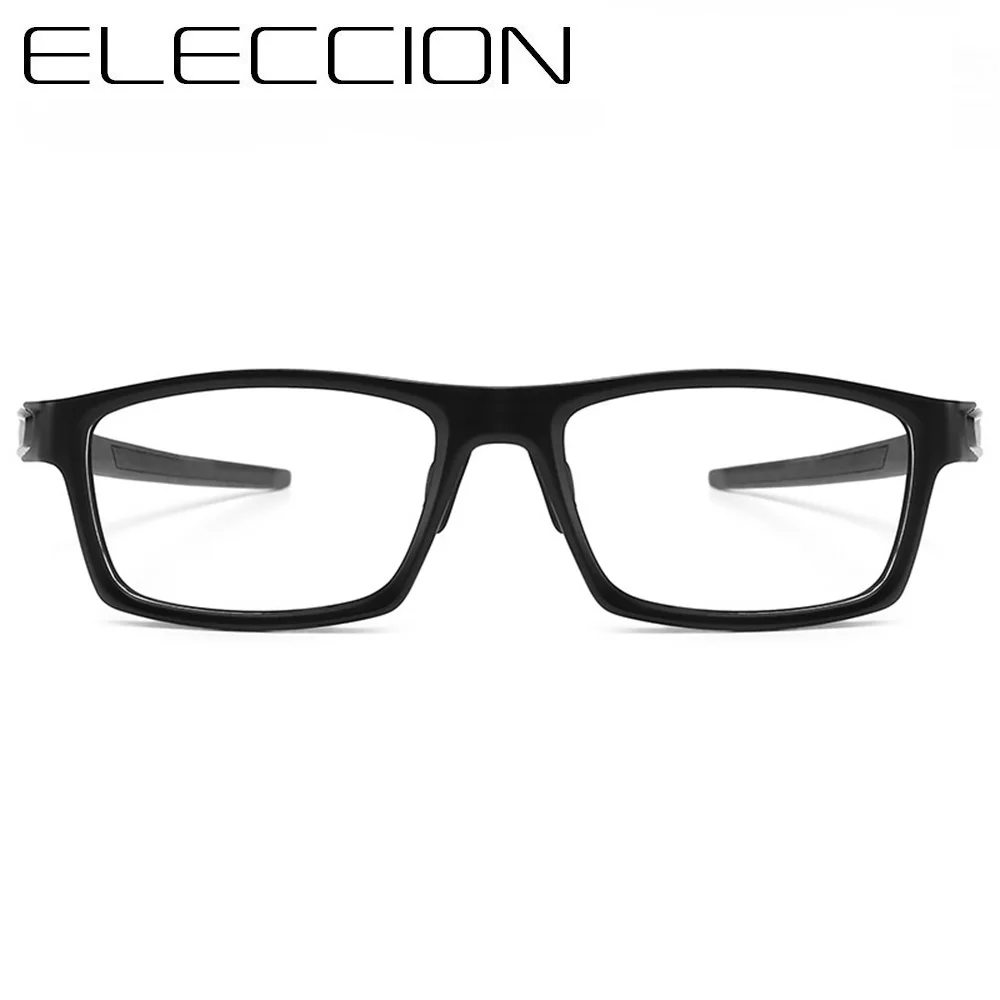 TR90 очки по рецепту мужские спортивные для близорукости квадратная полная оправа