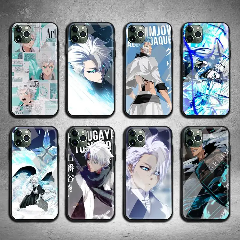 bleach hitsugaya anime phone case tempered glass for iphone 11 pro xr xs max 8 x 7 6s 6 plus se 2020 case free global shipping