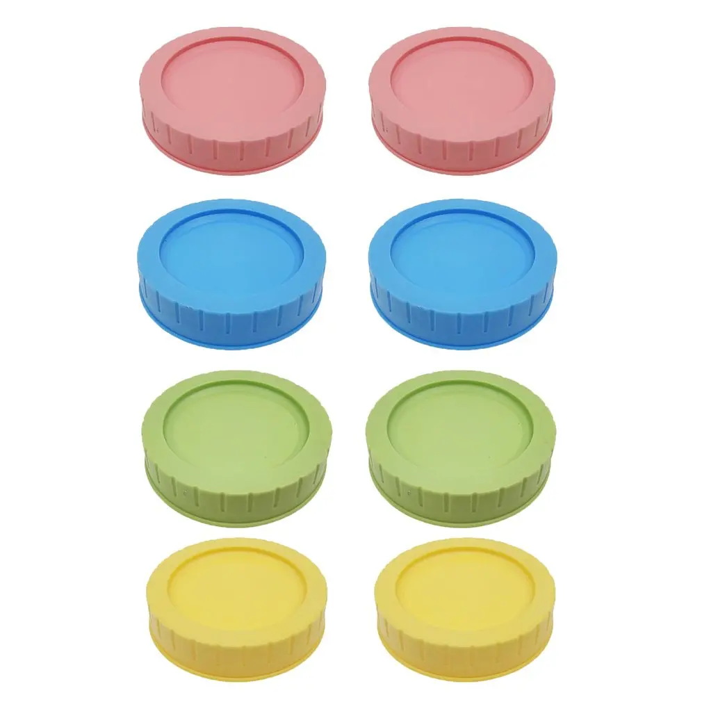 

Food Grade Colored Plastic Storage Lids Suitable For Jars Leak-proof And Scratch-proof Surface Cup Sealed Lids