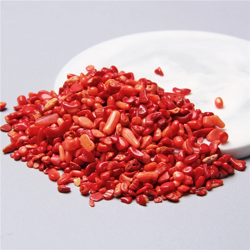 50 г натуральный красный коралловый ракушки порошок кристалл камни