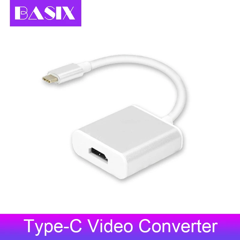 Адаптер Basix USB C HDMI кабель Переходник Usb 3 1 Thunderbolt в c для аксессуаров компьютера type
