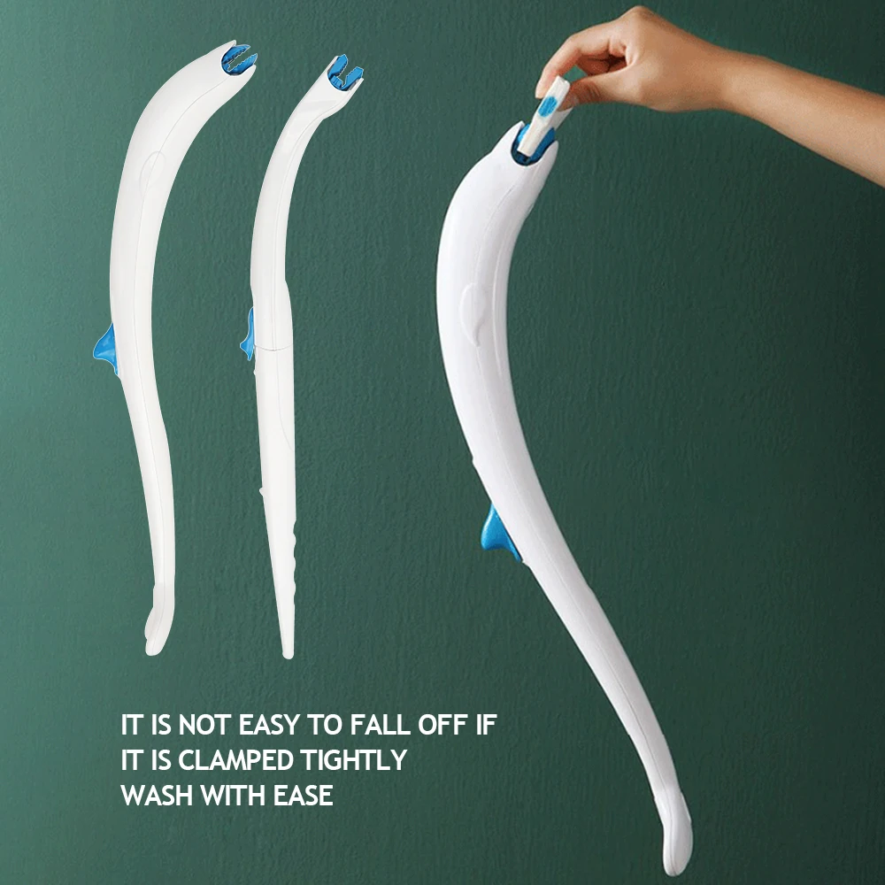 Одноразовая щётка для туалета набор чистки скруббера с 12 сменными бумажными