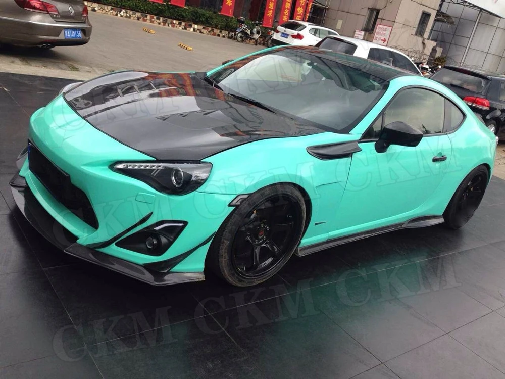Боковые юбки переднего бампера из углеродного волокна для Toyota GT86 Subaru BRZ J Style 2014 2015