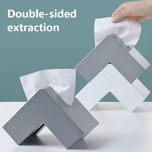 Креативная Скандинавская коробка для салфеток для дома и офиса, угловой лоток, простой Настольный бумажный ящик для полотенец WF807452