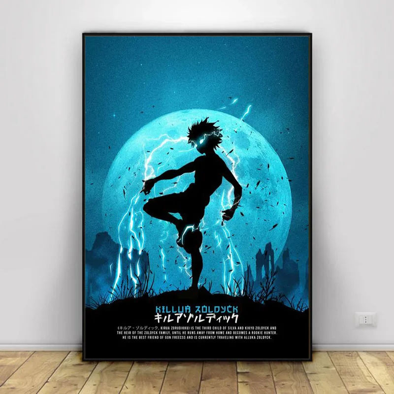 Anime Hunter X Poster Killua Zoldyck Kurapika Gon Freecss Hisoka Wall Decor Canvas HD Painting Kawaii Room Cuadros | Дом и сад