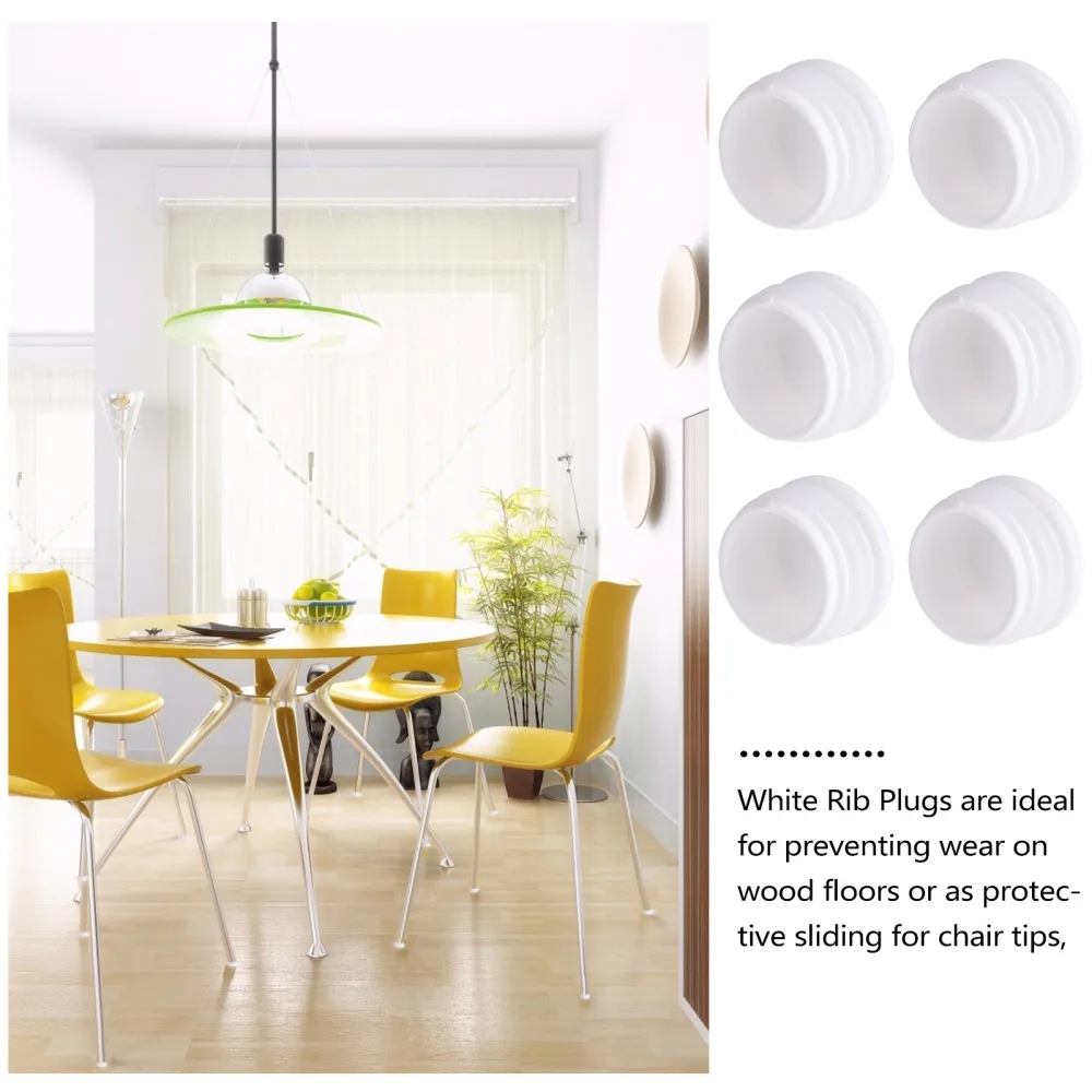 

50pcs Round Cover Furniture Leg Plug Blanking End Caps Tube Bungs