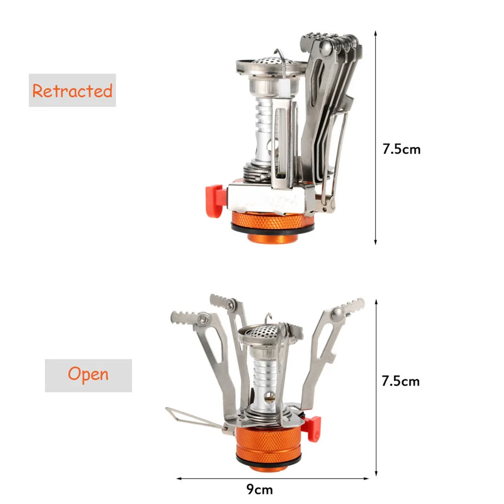 

Portable Camping Stove Picnic Foldable Butane Aluminum alloy Ignition system