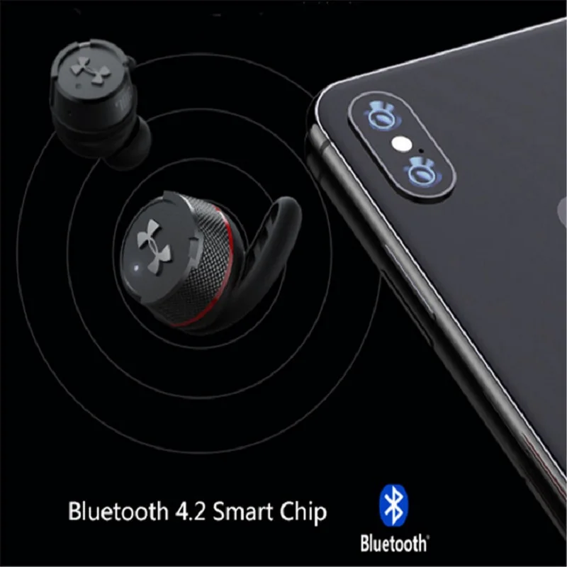 Беспроводные наушники JBL UA FLASH TWS Bluetooth V4.2 спортивные с глубокими басами IPX7