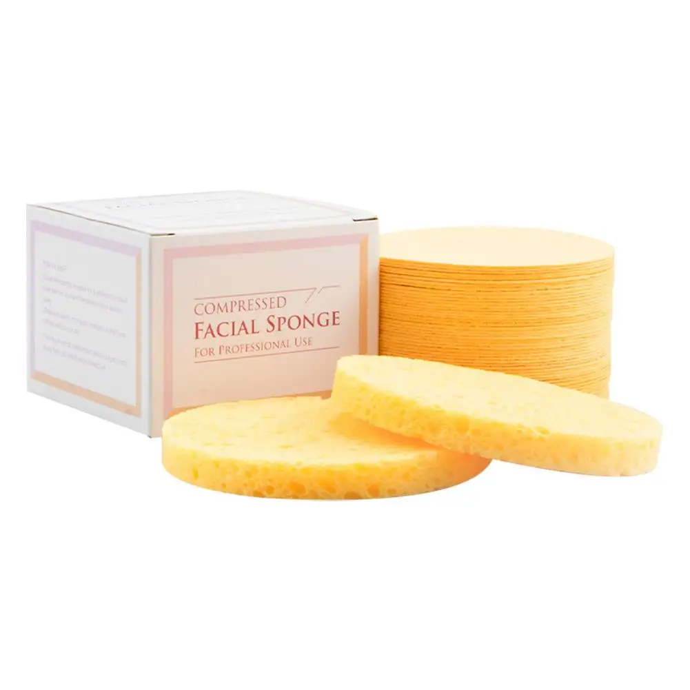 50 шт. инструменты для снятия макияжа с лица натуральная древесная масса губка