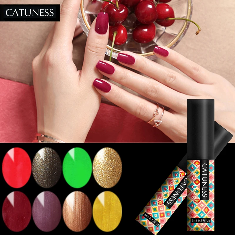 Кошачий бледно лиловый цветной гель для ногтей Перманентный лак впитывающий УФ