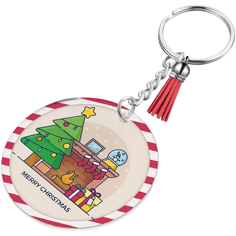 72 штуки акриловые прозрачные диски заготовки и подвески с кисточками брелок