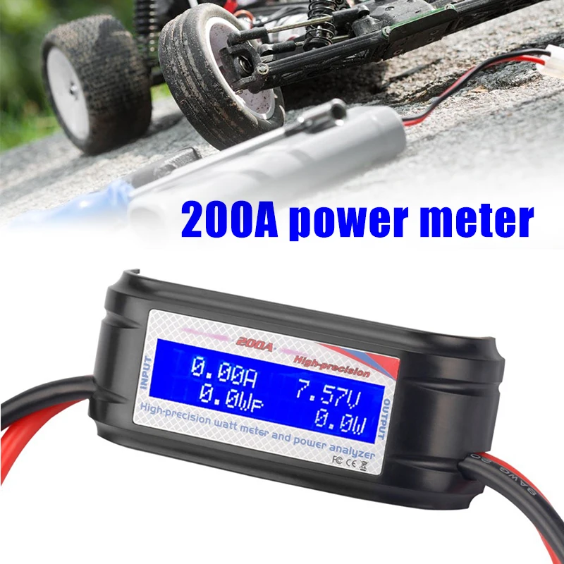 

Измеритель мощности 200 А, высокоточный Радиоуправляемый анализатор мощности с цифровым ЖК-экраном для измерения напряжения, тока, силы тока...