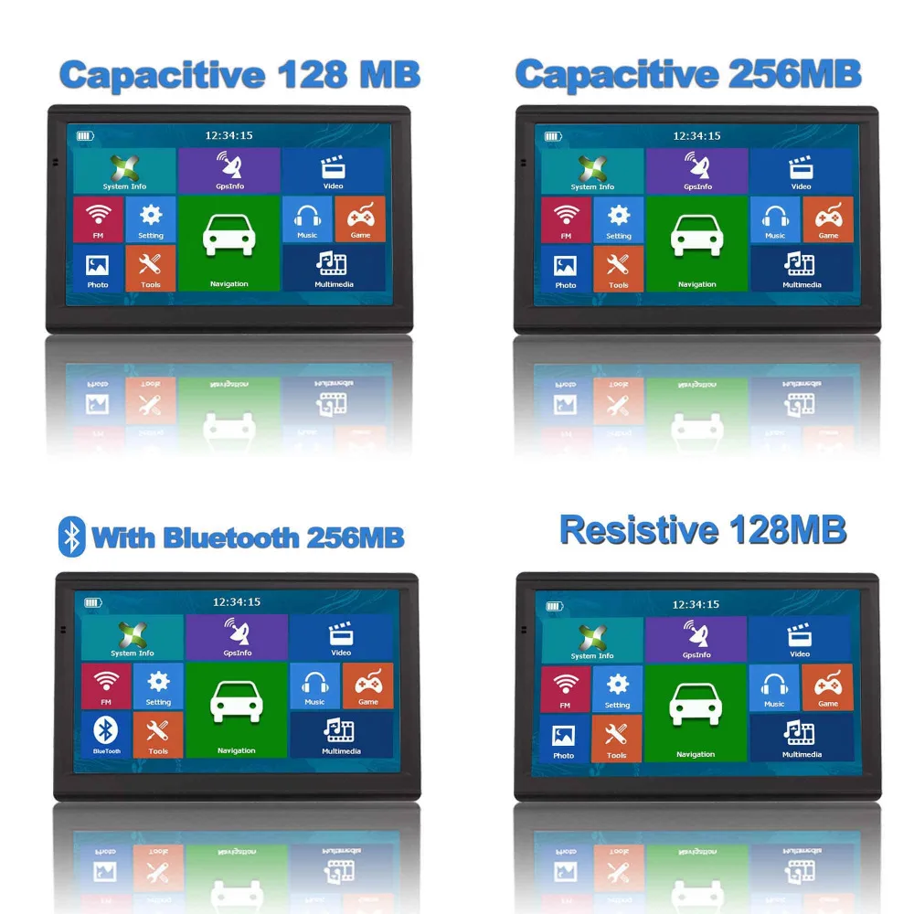 733N Катарина " HD 8G 256MB емкостный автомобильный gps-навигатор FM Bluetooth AVIN последняя Европа карта грузовик gps навигаторы