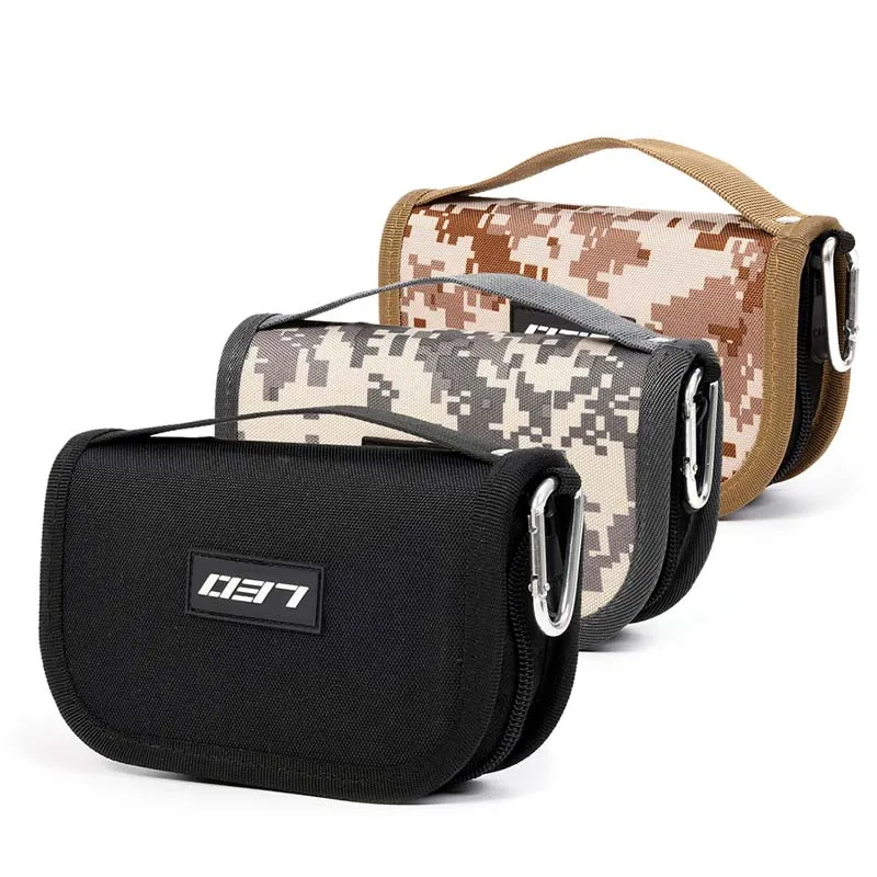 

Outdoor Portable Fishing Bag Fishing Lure Container Bag For Spoon Lure Large Capacity Canvas Zipper Storage Case Fishing Tackle