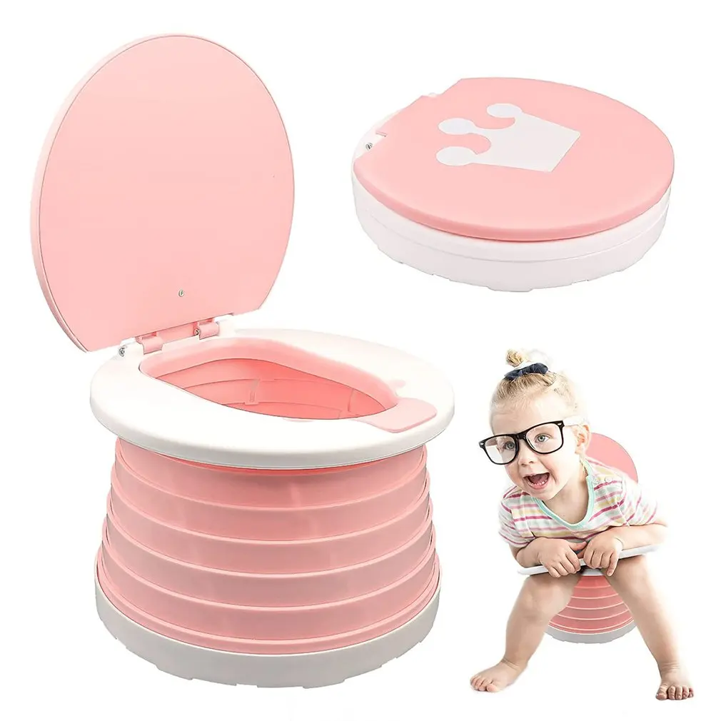 

New WC Baby Toilet Portable Travel Children's Folding Toilets Car Crown Potty Child Pot Training Kids Toilet Seat Children's Pot