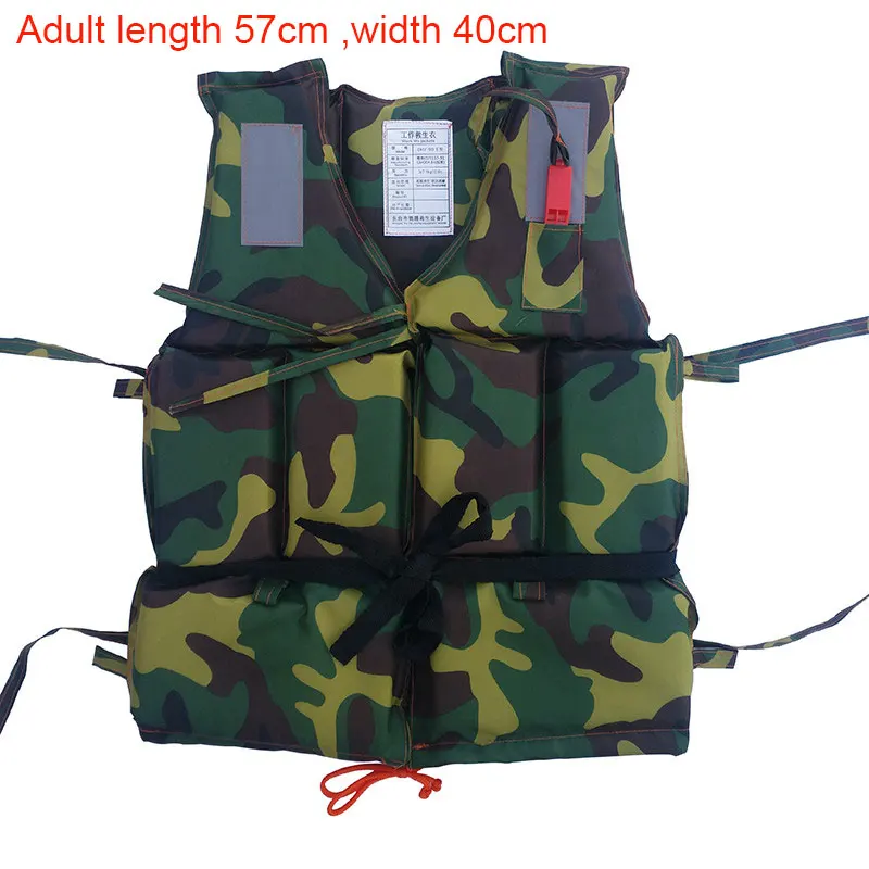 

Professional Men Life Jacket Buoyancy Swimming Surfing Boating Safety Women Survival Life Vest Whistling Drifting for Kids Adult