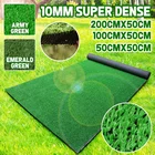 Суперплотный искусственный коврик для газона 10 мм, искусственный синтетический ландшафт, газон для гольфа, домашний сад, двор, биоразлагаемый коврик для начинающих семян