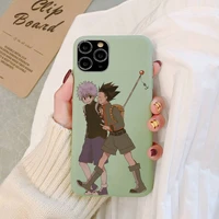 fhnblj anime hunter x hunter phone case soft solid color for iphone 11 12 13 mini pro xs max 8 7 6 6s plus x xr