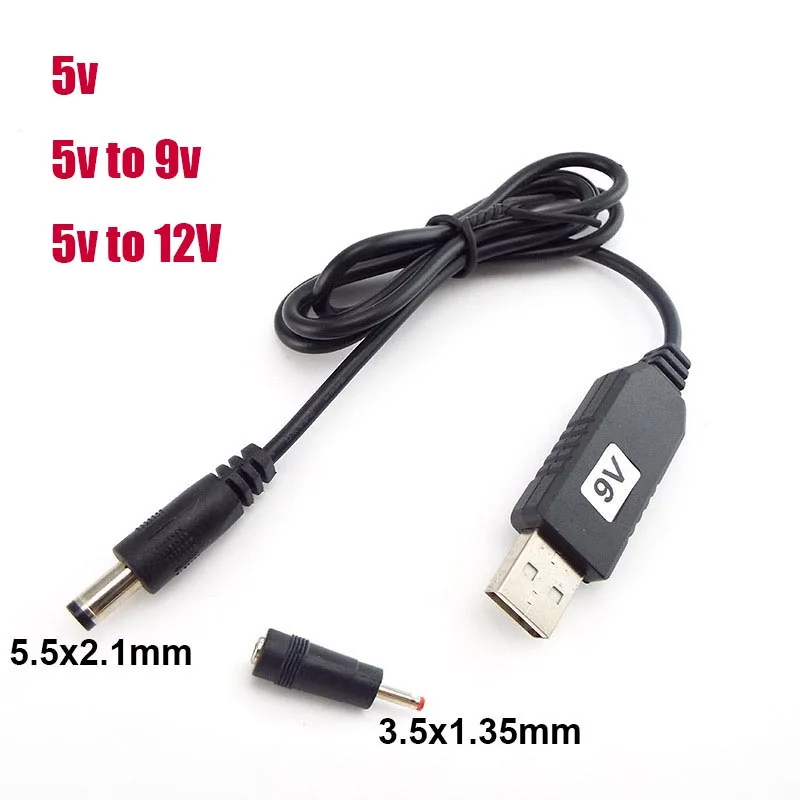 USB 5V DC/DC 5В 9В 12В 5 мм 3 Мощность boost линии Step UP модуль разъем сетевой адаптер