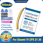 100% Оригинальный аккумулятор LOSONCOER 550 мАч для Xiaomi YI CP5 21 36, умный Автомобильный видеорегистратор, аккумулятор, видеорегистратор, GPS, MP3, игрушки CP52136