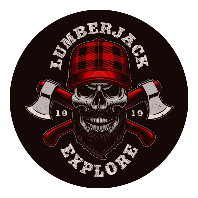 

Interesting Skull Style Axe To Help Tree Feller Lumberjack Skull Motorcycle Car Sticker Decal Car Sticker PVC Decal
