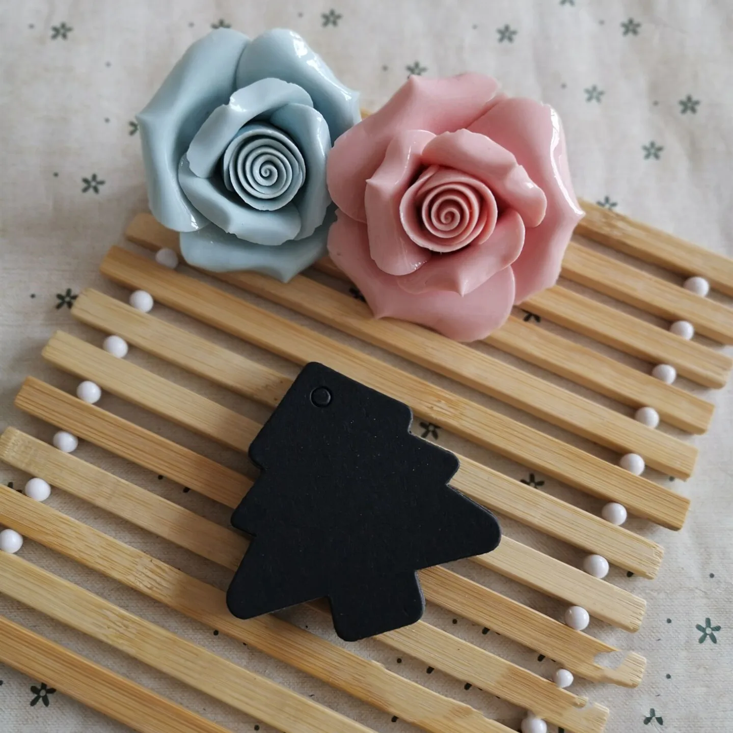 100 шт Рождественская елка бирки коричневый черный белый маркированные пустые