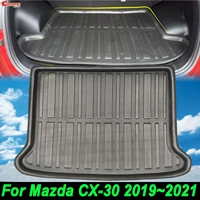 for mazda cx 30 cx30 2019 2020 2021 cargo liner rear trunk boot mat luggage tray floor carpet protector mud kick car accessories