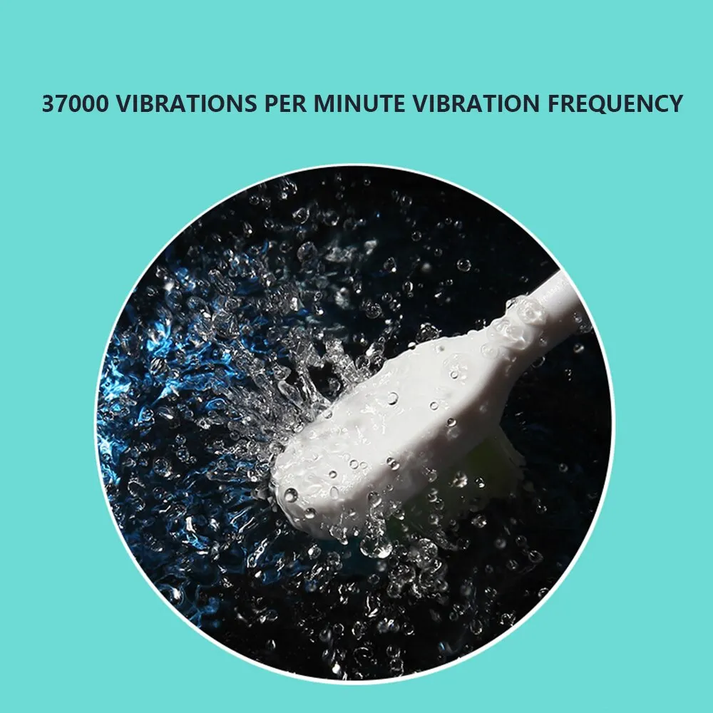 Electric Toothbrush Tooth brush adult Waterproof Ultrasonic automatic with 1 Replacement Brush Heads Battery Teeth | Бытовая техника