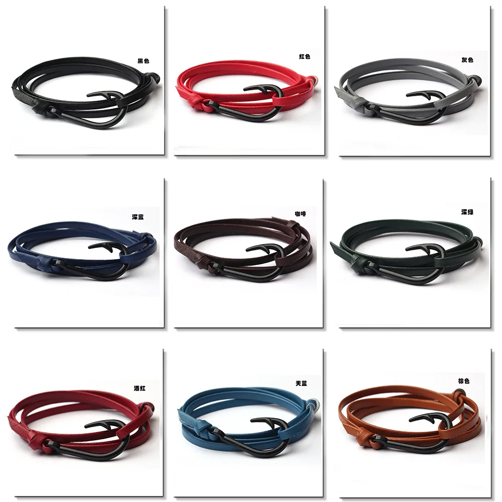 Новый стиль Европейский и американский сплав стальной Плетеный кожаный шнур