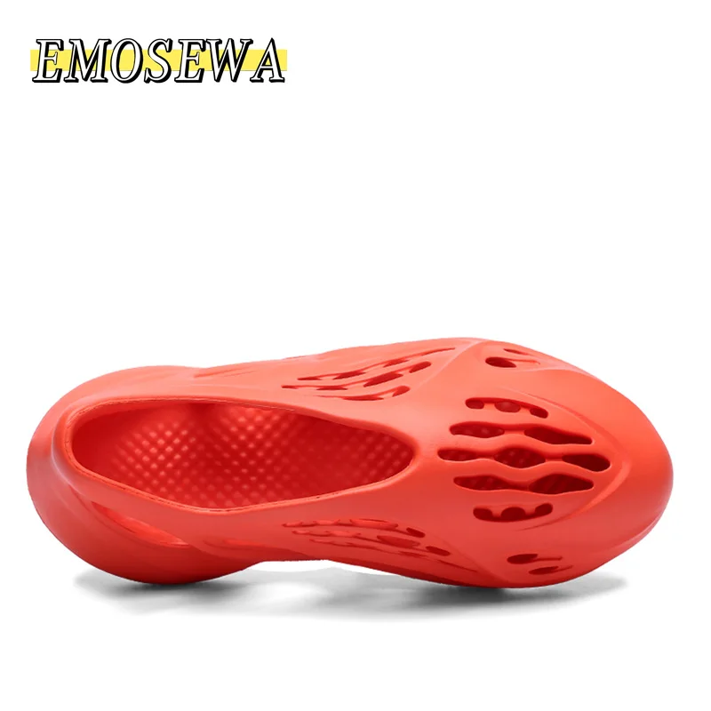 Мужские летние сабо дышащие Нескользящие повседневные пляжные сандалии