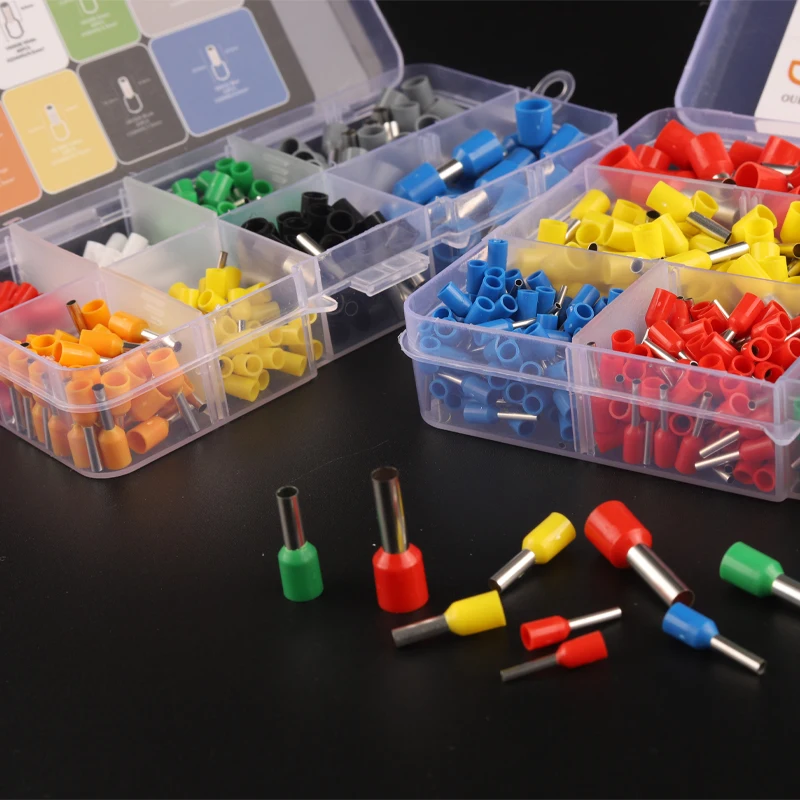 800 штук в штучной упаковке VE трубчатый провода наконечники изолированных