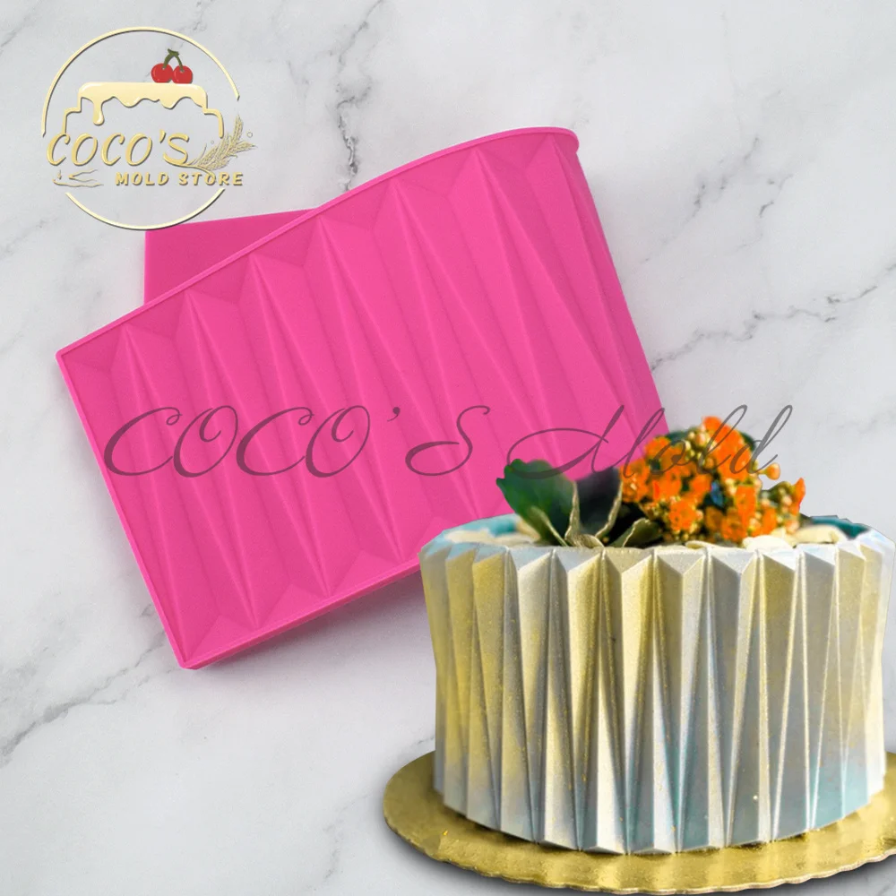 

Новое поступление, кружевной коврик для торта в стиле оригами, силиконовая форма для украшения свадебного торта, инструменты для выпечки