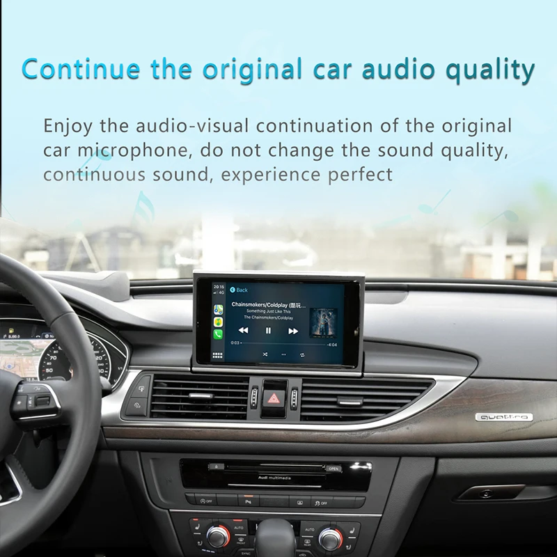 Sinairyu Apple беспроводной ключ Carplay для Audi A6 A8 A7 Q7 iOS навигация 2016-2020 Mini Airplay USB активатор