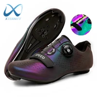 2021 hot sale luminous racing cycling shoes self locking professional road bike bicycle sneakers men outdoor cycling cleat shoes
