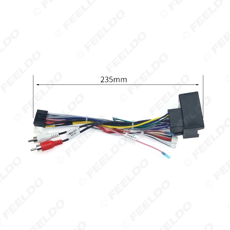 FEELDO Car Stereo Audio 16PIN Android Power Cable Adapter With Canbus Box For BMW X1 E90 Wiring Harness #HQ3325 | Автомобили и