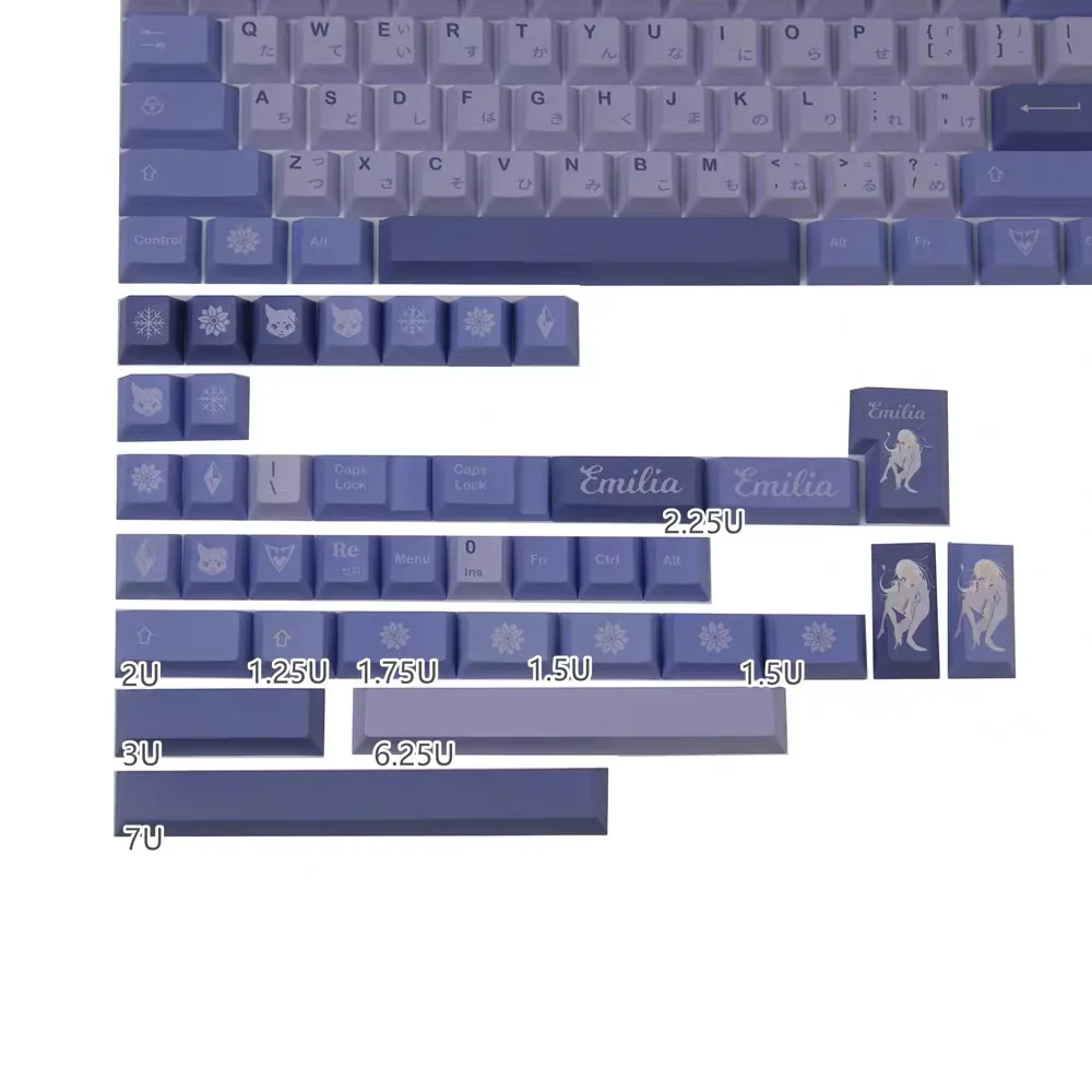 GMK Frost Witch 140 Keys PBT Keycaps Cherry Profile Dye Sub Keycaps For Mx Switch GMMK Pro Mechanical Keyboard GMK Keys enlarge