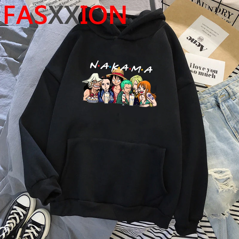

one piece luffy hoodies men grunge streetwear harajuku men clothing pullover plus size graphic
