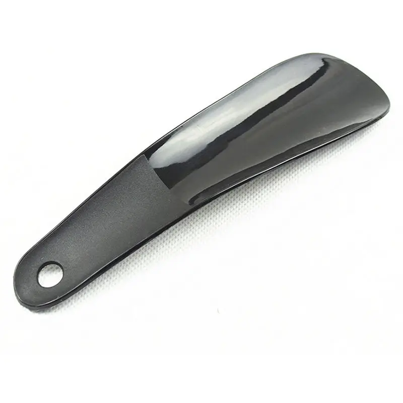 1-2pcs Professional Shoe Horns 10cm/16cm Spoon Shape Shoehorn Black Plastic Horn Lifter Flexible Sturdy Slips - купить по выгодной