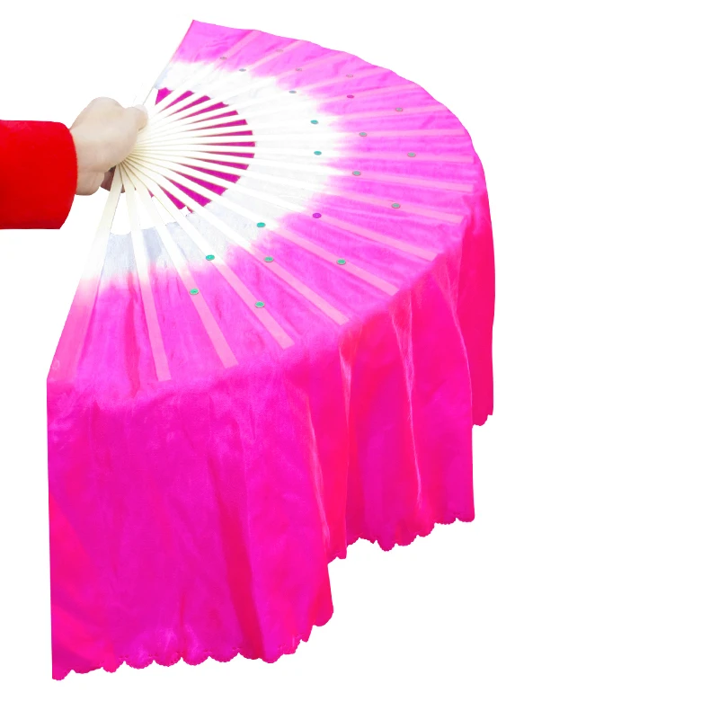

Dance Fan Monochrome Double-sided Yangko Performing Fan Abanicos De Mano Performance Props Eventail a Main Abanicos Para Boda