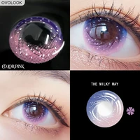 OVOLOOK-1 Pair Lenses Colored Lenses for Eyes Contact Lenses for Eyes MILKY WAY Eye Color Lens Colored Eye Contacts