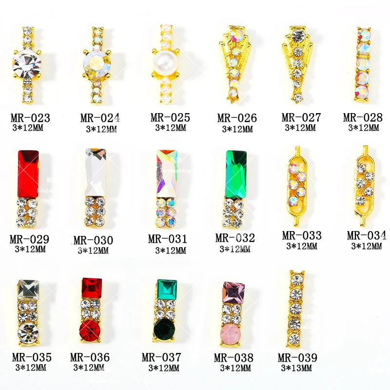 5 цветов очаровательные украшения для дизайна ногтей из горного хрусталя рамки