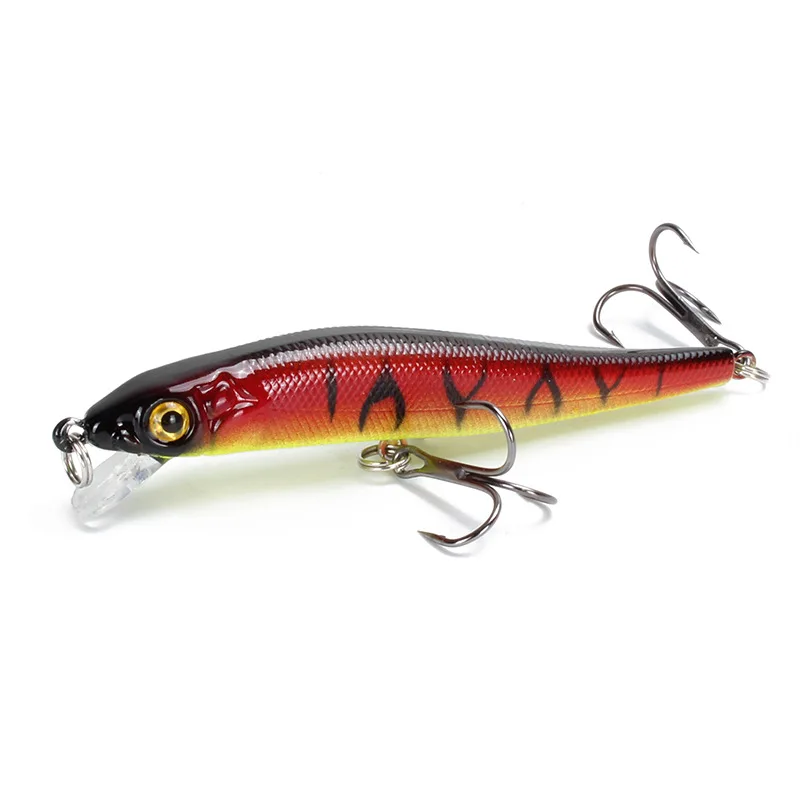 

1pcs Minnow Fishing Lure Wobblers Hard Artificial Bait 3D Eyes 8.5cm 5.8g Sinking Crankbait Plastic Fishing Baits Treble Hooks