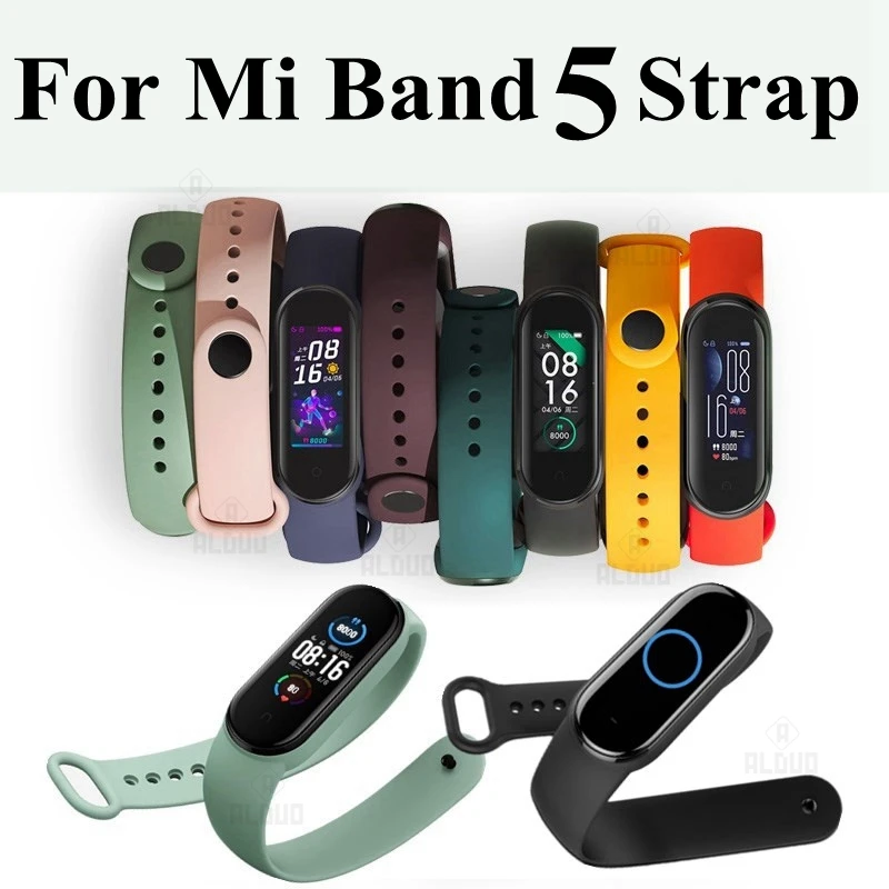 Оригинальный браслет Xiaomi Mi Band 4 ремешок 5 силиконовый band 3 розовые браслеты на