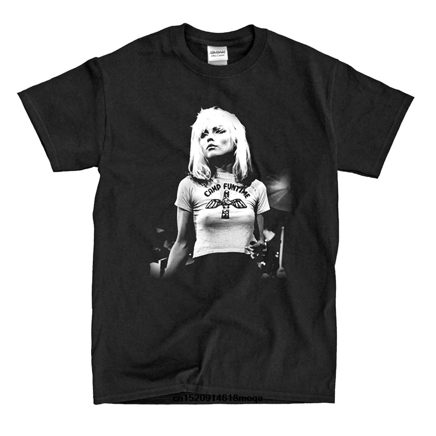 Футболка Blondie Debbie Harry черная футболка в стиле хип хоп летние футболки с короткими